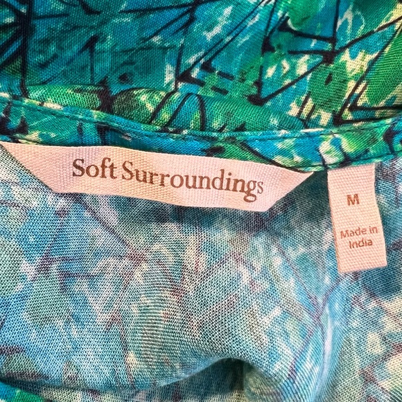 Soft Surroundings Marianna Geo Batik
Chalis Tiered Midi Dress. Size Medium. - Picture 4 of 12